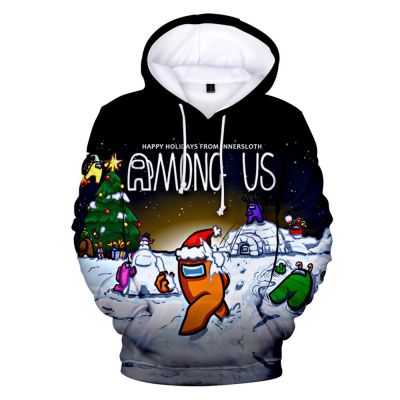 Among Us game Hooded Round Neck Sweatshirt Fashion Trend Style New 3D print Unisex men/women/boys Casual Pullovers costume
