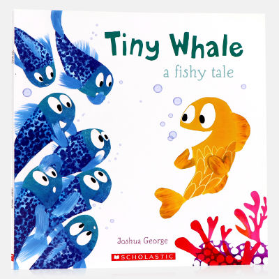 Little whale English original picture book tiny whale childrens English Enlightenment picture book bedtime picture story book friendship, courage and lie theme parent-child reading book paperback large format color painting Xuele Publishing House