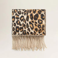 Winter Fashion Women Leopard Print Scarf 200*65cm Warm Cashmere Thicken Long Shawls and Scarves Poncho Echarpe Hiver Femme