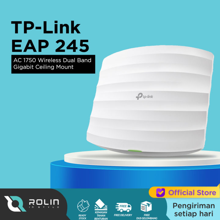 EAP245, AC1750 Wireless Dual Band Gigabit Ceiling Mount Access Point