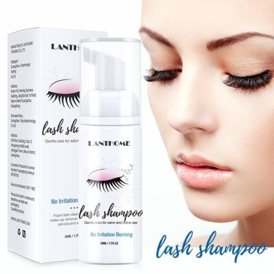 1 Set Eyelash Extensions Cleaning Brush Shampoo Kit Eye Lash Cleaning Foam Pump Design No Stimulation Makeup Clean Tool