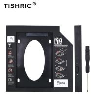 TISHRIC Plastic 2nd HDD Caddy 9.5 12.7mm Optibay SATA 3.0 for 2.5 SSD Case Hard Disk Drive Box For Laptop CD DVD-ROM