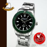 AMERICA EAGLE นาฬิกาข้อมือสุภาพบุรุษ สายสแตนเลส รุ่น AE3619G - Silver/BlackGreen