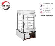 Tủ hấp nóng bánh bao 5 tầng, Tủ trưng bày và giữ nóng bánh bao