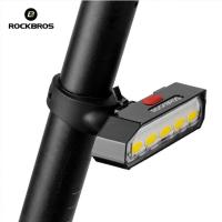 ROCKBROS จักรยานแสงด้านหลังขี่จักรยาน USB ชาร์จ Seatpost ส้อม MTB Rode จักรยาน Super Bright Led สีแดงไฟท้าย FlashlightBest