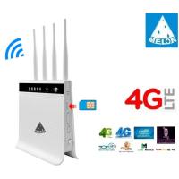 4G 3G Router เราเตอร์ ใส่ซิม Dual-Band 2.4G+5G 1200Mbps 6  Antenna High Gain Signal  Strong  fast Speed