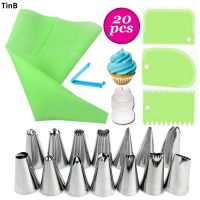 【CC】✱✢☋  Silicone Pastry Tips Icing Piping Nozzle Decorating Tools Reusable piping Nozzles set