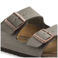 Birkenstock รองเท้าแตะ สองสาย ประดับหิน Arizona Birko-Flor Nubuck สําหรับผู้ชาย ผู้หญิง