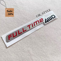 โลโก้ FULL TIME 4WD ติดท้ายฟอร์จูนเนอร์ ขนาด 16.6x2.6cm #โลโก้รถ  #โลโก้รถยนต์  #สติ๊กเกอร์รถ #Logo  #โลโก้