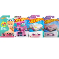 Hot Wheels Barbies Extra Tooned Car Barbie Dream Camper Barbie 60th Car Cartoon Die-Cast Toy Alloy Car Model Toy For Kids Gift