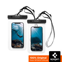 SPIGEN ซองกันน้ำ พร้อมสายคล้องคอ สำหรับโทรศัพท์มือถือ / IPX8 Certified Universal Waterproof Phone Case with Full Touching Screen Functionality / Touch-Responsive Case / Clear Surface Case Pouch / Lightweight Transparent Case / Waterproof Pouch / ซองกันน้ำ