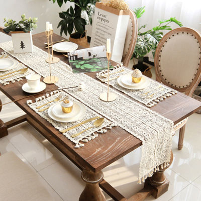 พู่ถักโต๊ะลูกไม้สีเบจ6ขนาดของตกแต่งงานแต่งงานตกแต่งงานปาร์ตี้ผ้าปูโต๊ะฉลุ