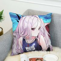 (All inventory) Blue archive pillowcase decoration pillowcase home decoration pillowcase car sofa pillowcase plush bed short pillowcase 45 * 45 (Contact the seller to support free customization. Double sided printing design for pillows)