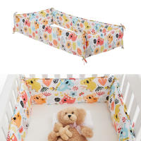 132x24cm 4pcs Baby Bedding Set Baby Bed Cotton Cushion Crib Bedding Set For Boys And Girls Bed Protector