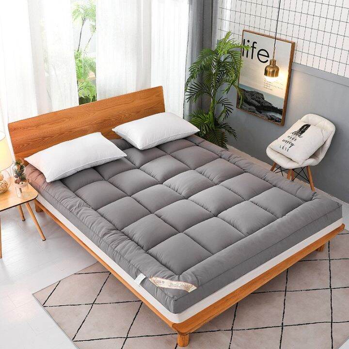 Dreamer Living Gray Thicker 10cm Single Bed Sheet Mattress Tatami