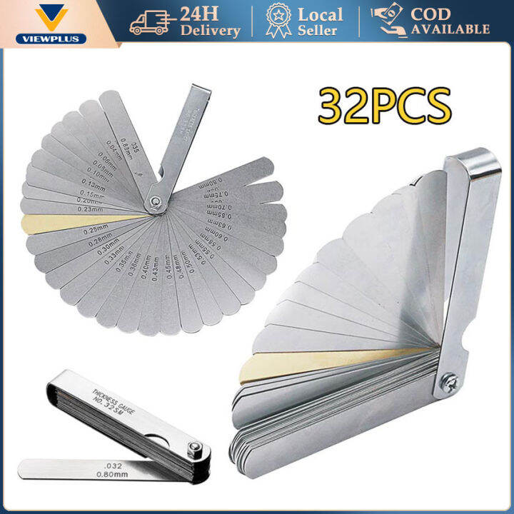 32 Blades Filler Gauge 0 04 0 88mm Stainless Steel Removable Metric 32-blades-filler-gauge-0-04-0-88mm-stainless-steel-removable-metric