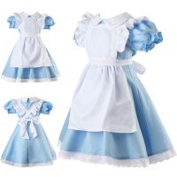 Alice In Wonderland Costume Cosplay Women Girl Maid Fancy Dress Lolita Halloween Party Fancy Dress