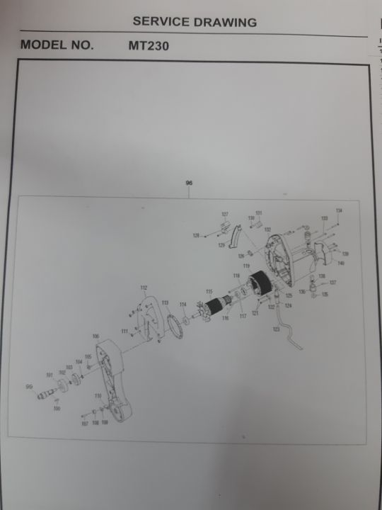 makita-service-part-helical-gear-for-model-mt230-m2300b-อะไหล่-เฟืองเกียร์-helical-gear-เลื่อยตัดองศา-รุ่น-mt230-m2300b-ยี่ห้อ-มาเทค-ใช้ประกอบงานซ่อมอะไหล่แท้