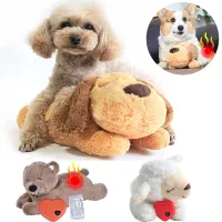 derZ441 ยอดฮิต - / Heartbeat Dog ความวิตกกังวลบรรเทา Plush ของเล่นสัตว์เลี้ยงสบายพฤติกรรมการฝึกอบรม Play Aid เครื่องมือ Soft Plush Sleeping Buddy สำหรับสุนัขขนาดเล็ก