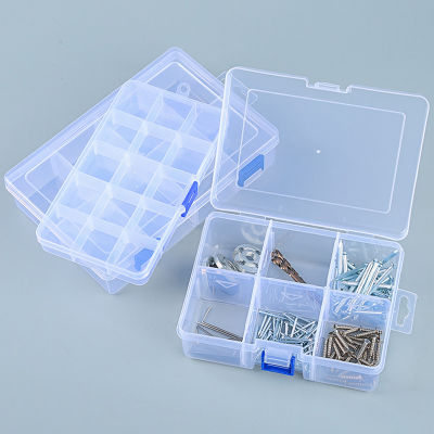 Plastic Storage Box Detachable Divider Organizer Tool Components Kit Grids Case Beads Container Adjustable Jewelry Storage Box