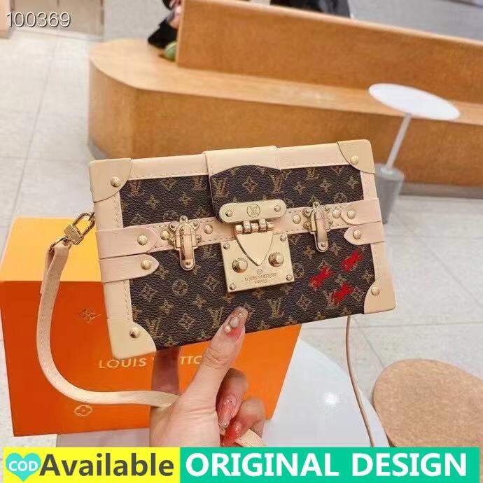 กระเป๋า-lv-สายสะพายสำหรับผู้หญิง-กระเป๋าถือ-lv-ของแท้กระเป๋ากล่องวินเทจกระเป๋าข้อความแฟชั่นเกาหลีพิมพ์ลายตัวอักษรกระเป๋าสะพายข้างกระเป๋าสะพายไหล่กระเป๋าใส่เหรียญใส่บัตรขนาดเล็ก