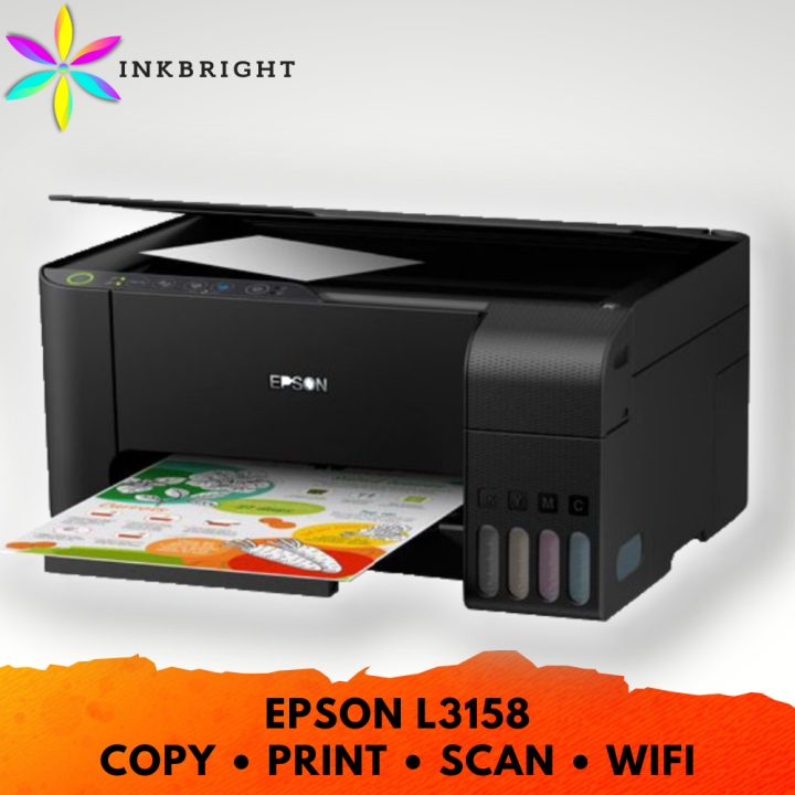 Epson L3158 Multi Function Printer Wireless Epson Cis Eco Tank With Original Ink Lazada Ph 0692