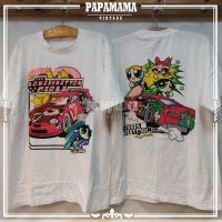 [ The P0werPuff Girl ] The L0UIS VUiTT0N Girl เสื้อการ์ตูน เสื้อวินเทจ papamama vintage