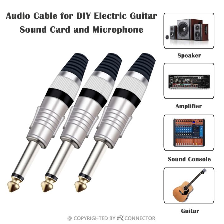 1-pc-mono-stereo-jack-6-35mm-wire-connector-audio-speaker-amplifier-microphone-ts-trs-plug-6-35mm-nickel-plated