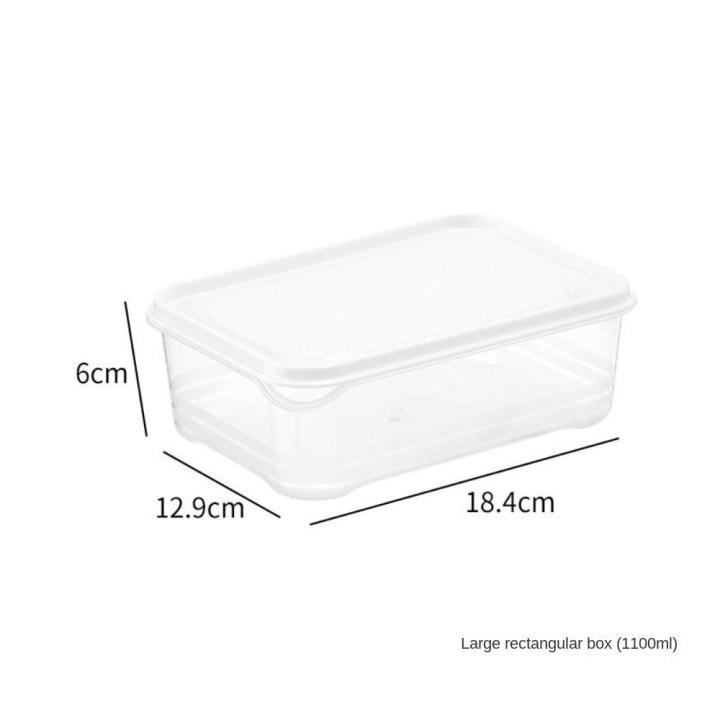bereave-โปร่งใสโปร่งใส-กล่องถนอมตู้เย็น-สี่เหลี่ยมสี่เหลี่ยม-พลาสติกเกรดอาหาร-กล่องเก็บของแยก-ของใหม่-ที่ปิดสนิท-กล่องปิดผนึกอาหาร-ตู้เย็นในตู้เย็น