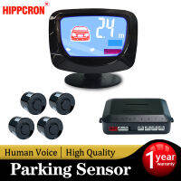 HippcronParkingSensorForCarWithAutoParktronic Reverse LEDMonitor4 Sensors Radar Detector SystemBacklightDisplay