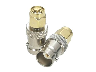1Pcs Connector BNC Female Jack to SMA Male Plug RF Adapter Coaxial High Quanlity Electrical Connectors