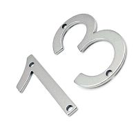 【LZ】┋♂►  6 Set(60 Pieces) Stainless Steel House Numbers With Screws Metal Number Signs