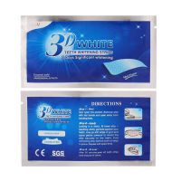 แผ่นฟอกฟันขาว 3D White Teeth Whitening Strips แผ่นแปะฟอกฟันขาว ฟอกสีฟัน 14 ซอง