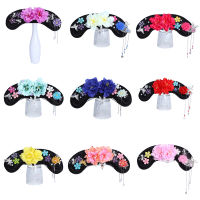 Women Girl Halloween Cosplay Qing Dynasty Hair Accessories Princess Cosplay Hair Vintage Queen Cosplay Empress Head Wear