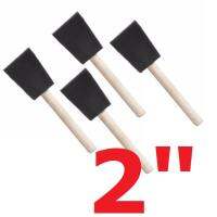 2" (4 ชิ้น) Poly Foam Brush แปรงโฟมโพลี่ สำหรับงานสีทุกประเภท และ วานิช ทนเคมีและยูรีเทน