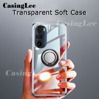 Casinglee เคสสำหรับ Motorola Edge 30 Pro 5G,เคสนิ่มใสกันกระแทกพร้อมแหวนยึดแม่เหล็กด้านหลังเคสโทรศัพท์ Hp Moto Edge30 Pro 5G