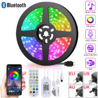 5-30M WiFi สมาร์ทไฟ LED Strip RGB 5050 เพลง SMD 12 V เทปริบบิ้นแบบยืดหยุ่น IR Remote Bluetooth Tuya สมาร์ท LED Strip-asferttyre