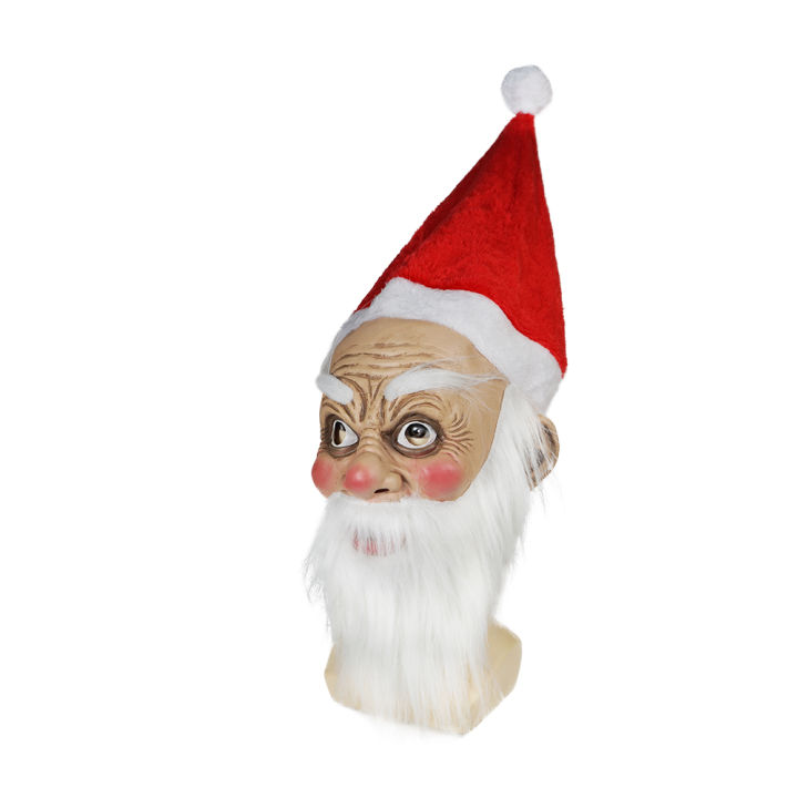 หน้ากากคอสเพลย์สำหรับผู้ใหญ่ซานตาคลอสปีใหม่คริสต์มาสเครื่องแต่งกายอุปกรณ์ประกอบฉาก