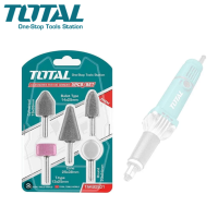 TOTAL หินเจียร์นัย สีขาว 5 ตัวชุด รุ่น TAKB0501 ( Accessories for Mini Drill ) หินเจียรนัย แกน 6 มม.