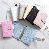 A5 A6  White Black Color Marble Binder DIY Binder Only Cover Diary Agenda Planner Paper Cover School Stationery Shoes Accessories