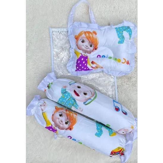 3 in 1 BABY BOLSTER/PILLOW set with clear bag (fiberfilled) Lazada PH