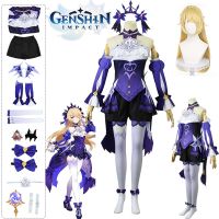 Genshin Impact Fischl Cosplay Costumes Dress Vestido Halloween Costumes for Women Suit Wig Party Uniform Colthes Colthing shzt