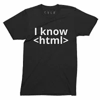 มาใหม่ฉันรู้ว่า HTML โปรแกรมเมอร์รหัส Java งานสนุกเสื้อยืดการออกแบบผู้ชายที่ยอดเยี่ยมผู้ชายเสื้อยืด