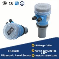 Ultrasonic Level Sensor 20m Range Ultrasonic Water Tank Level Meter Output 4-20mA 0-10V RS485 Ultrasonic Level Transmitter DC24V