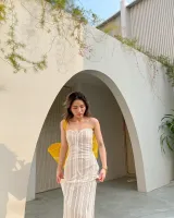 Dressfriends.bybf | Li Li Lace Dress เดรสเกาะอก ผ้าลูกไม้ยาว น่ารักมาก