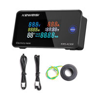 AC50-300V เครื่องวัดแรงดันไฟฟ้าแบบดิจิตอล Ammeter Power Current อุณหภูมิแรงไฟฟ้าตัววัดความชื้นอุปกรณ์10A/100A Close-CT