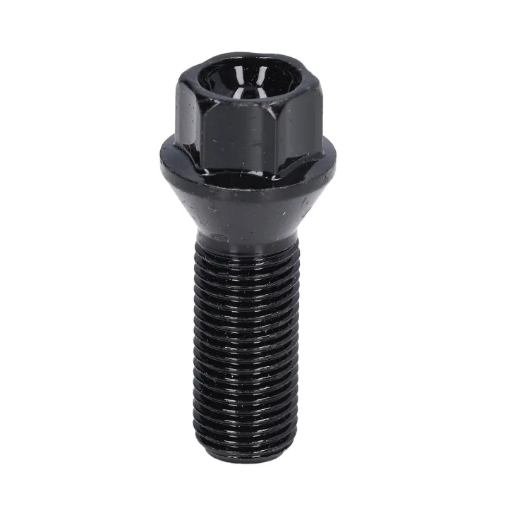 M14x1.5 Black Steel Wheel Lug Bolt Replacement for 1 Series 2 Series 3