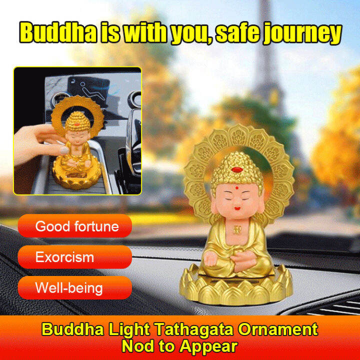 huowa Live StreamingEnabled Buddha Car Dashboard Bobblehead Lazada