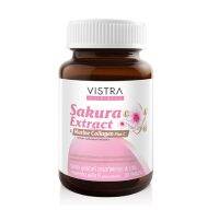 Vistra Sakura Collagen C 30S วิสทร้า ทริบิวท์ สารสกัดซากุระ &amp; มารีน คอลลาเจน พลัส ซี (30 เม็ด)