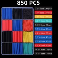 140-850 PCS Color Boxed Thermoresistant Tube Wire Insulated Polyolefin DIY Kit 2:1 Times Shrink Heat Sleeve Tubes Set Electrical Circuitry Parts